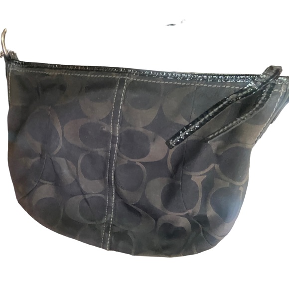 Coach Sateen Signature Shoulder Bag Black No -12675 - Picture 14 of 14